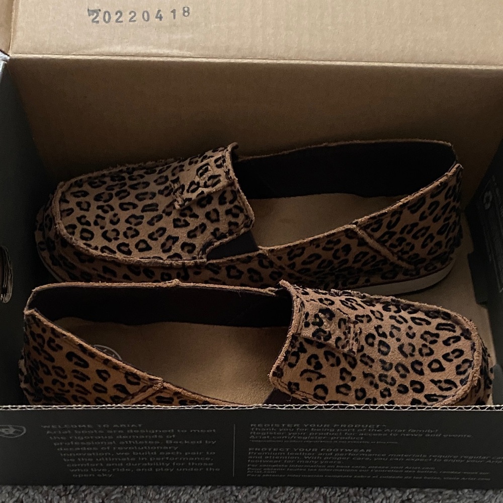 Ariat Leopard Print Loafers